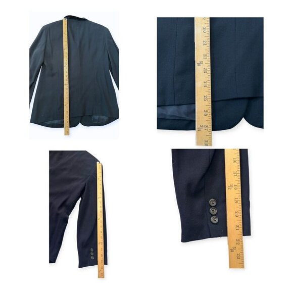 Vintage DKNY Navy Blue  Wool Blazer Jacket , size 8 - Picture 11 of 12